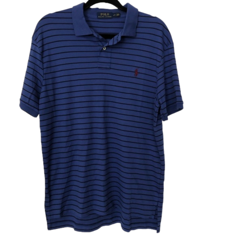 Polo Ralph Lauren Black and Blue Collared Shirt